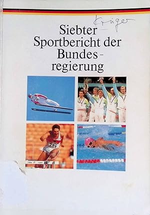Bild des Verkufers fr Siebter Sportbericht der Bundesregierung. zum Verkauf von books4less (Versandantiquariat Petra Gros GmbH & Co. KG)