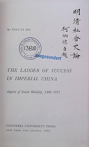 Bild des Verkufers fr The Ladder of Success in Imperial China zum Verkauf von books4less (Versandantiquariat Petra Gros GmbH & Co. KG)