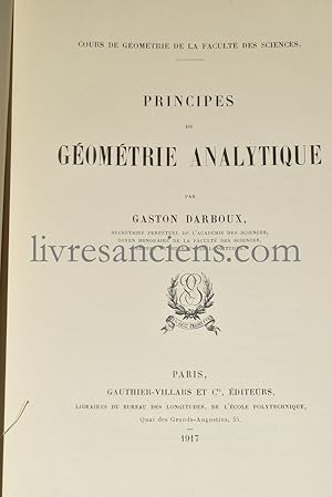 Principes de géométrie analytique