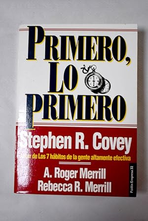Seller image for Primero, lo primero for sale by Alcan Libros
