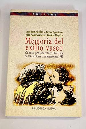 Imagen del vendedor de Memoria del exilio vasco a la venta por Alcan Libros