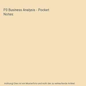 Seller image for P3 Business Analysis - Pocket Notes for sale by Buchpark