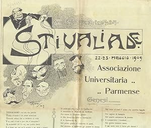 STIVALIADE. XVI Festa Universitaria. 22-23 maggio 1909. Associazione Universitaria Parmense.
