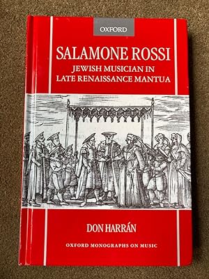 Bild des Verkufers fr Salamone Rossi, Jewish Musician in Late Renaissance Mantua zum Verkauf von Lacey Books Ltd