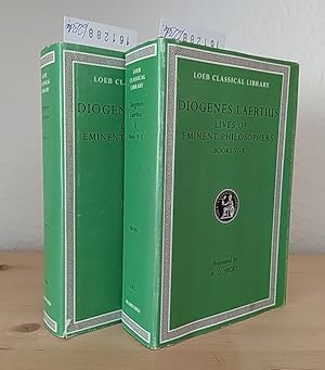 Immagine del venditore per Diogenes Laertius. Lives of Eminent Philosophers. [Translated by R. D. Hicks]. In two [2] volumes. (= The Loeb Classical Library, Vol. 184 & 185). venduto da Antiquariat Kretzer