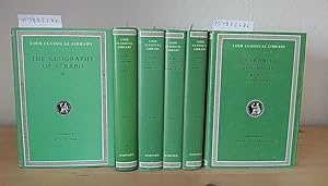 Bild des Verkufers fr The Geography of Strabo in eight [8] volumes. (Here: Without Volume 1 + 2). With an English translation by Horace Leonard Jones. Based in part upon the unfinished version of John Robert Sitlington Sterret. (= The Loeb Classical Library, No. 182, 196, 211, 223, 241, 267). zum Verkauf von Antiquariat Kretzer