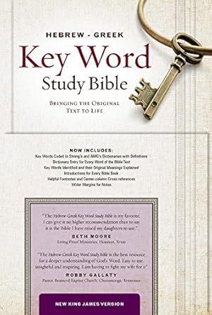 Imagen del vendedor de NKJV Hebrew-Greek Key Word Study Bible (Key Word Study Bibles): New King James Version, Key Insights into God's Word a la venta por WeBuyBooks