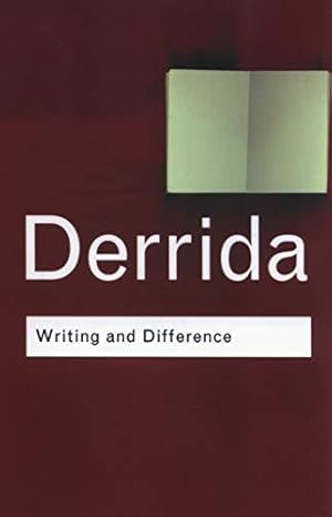 Imagen del vendedor de Writing and Difference a la venta por WeBuyBooks