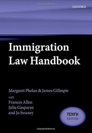 Imagen del vendedor de Immigration Law Handbook a la venta por WeBuyBooks