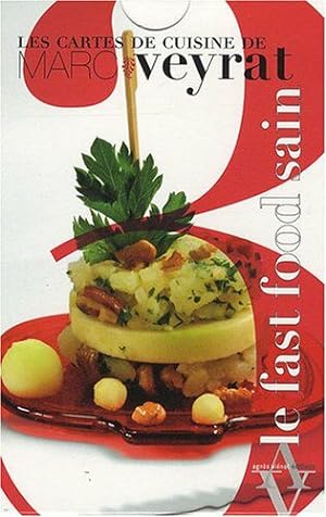 Imagen del vendedor de Les Cartes de cuisine de Marc Veyrat : Le Fast food sain a la venta por Dmons et Merveilles