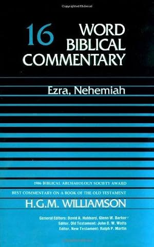 Seller image for EZRA NEHEMIAH VOL 16 HB (Word Biblical Commentary) for sale by WeBuyBooks