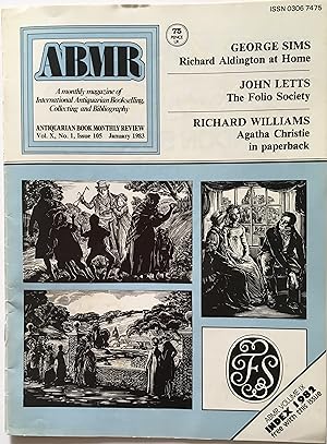 Antiquarian Book Monthly Review, Vol X No 1, Issue 105 January 1983 containg the article by Georg...