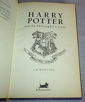 Harry Potter and the Philosopher's Stone (33rd print): J. K. Rowling