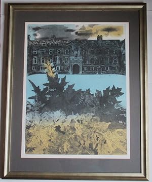 Walter Hoyle, Etching, St Catharine's College Cambridge, 1 of 200, signed framed print