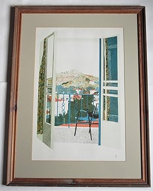 Eileen Hogan, Lemnos, limited edition lithograph, 10/30, signed, c1980, framed