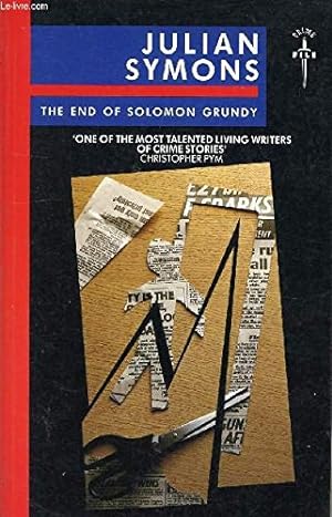 Bild des Verkufers fr End of Solomon Grundy zum Verkauf von WeBuyBooks