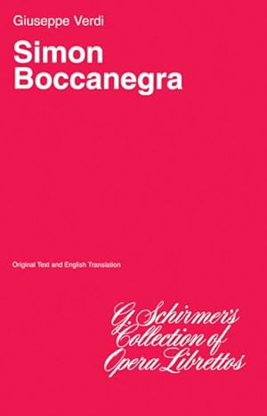 Seller image for Simon Boccanegra : Sheet Music for sale by GreatBookPrices