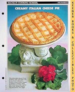 McCall's Cooking School Recipe Card: Pies, Pastry 12 - Italian Cheese Pie : Replacement McCall's ...