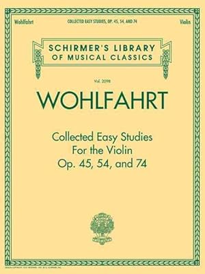 Bild des Verkufers fr Collected Easy Studies for the Violin Op. 45, 54, and 74 zum Verkauf von GreatBookPrices