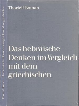 Seller image for Das hebrische Denken im Vergleich mit dem griechischen. for sale by Antiquariat Carl Wegner