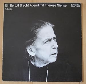 Immagine del venditore per Schallplatte: Ein Bertolt Brecht Abend mit Therese Giehse 1. Folge. (Langspielplatte, LP, Hrbuch) - (= Litera Stereo 865213) venduto da Antiquariat Carl Wegner