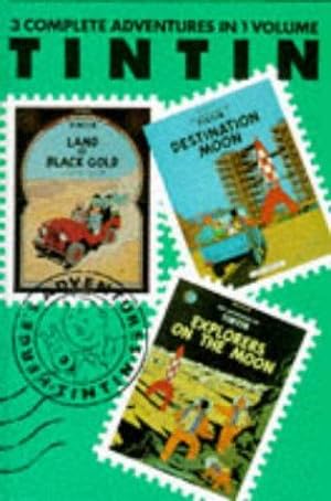 Seller image for The Adventures of Tintin Volume 5: Land of Black Gold / Destination Moon / Explorers on the Moon for sale by WeBuyBooks