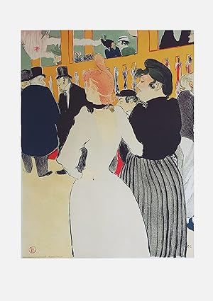 Seller image for Kunstdruck - Mourlot Imp.76. Henri de Toulouse-Lautrec - Au Moulin Rouge. Henri Deschamps Grav. Lith. Mourlot Impr. 1974 for sale by Schrmann und Kiewning GbR