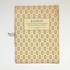 Janson: An Authentic Revival of a Classic Face