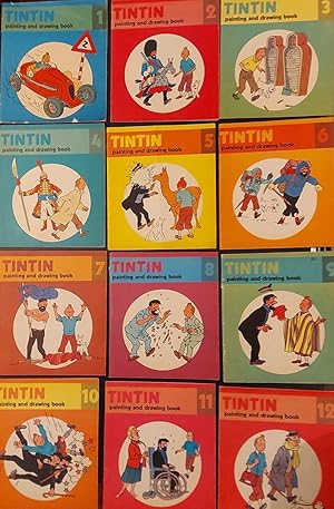 TinTin Painting and Drawing Book, Set of 12