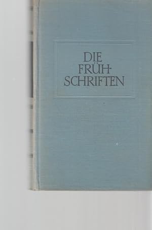 Bild des Verkufers fr Die Frhschriften. Hrsg. von Siegfried Landshut. Krners Taschenausgabe; Band 209. zum Verkauf von Fundus-Online GbR Borkert Schwarz Zerfa