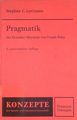 Bild des Verkufers fr Pragmatik. Konzepte der Sprach- und Literaturwissenschaft, Band 39 zum Verkauf von books4less (Versandantiquariat Petra Gros GmbH & Co. KG)