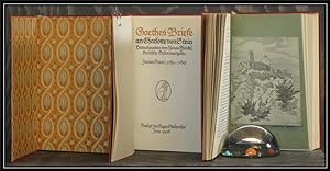 Bild des Verkufers fr Goethes Briefe an Charlotte von Stein. Band 1 - 3. Herausgegeben von Jonas Frnkel. Kritische Gesamtausgabe. zum Verkauf von Antiquariat Johann Forster
