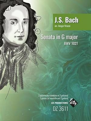 Image du vendeur pour Sonata in G Major BWV 1027 : 3 Guitars, Les Productions d'OZ mis en vente par AHA-BUCH GmbH