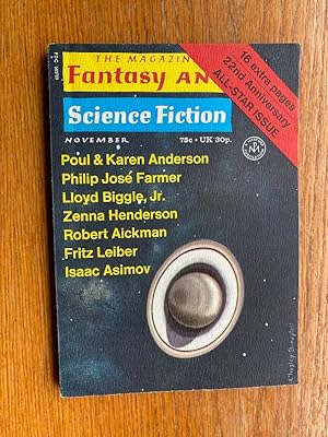 Seller image for Fantasy and Science Fiction November 1971 for sale by Scene of the Crime, ABAC, IOBA