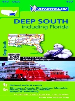 Seller image for Michelin Usa Deep South Including Florida Map 177 for sale by Collectors' Bookstore