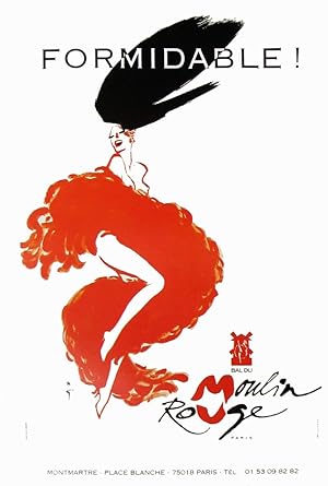 Seller image for Original Vintage Poster - Bal du Moulin Rouge - Formidable! for sale by Picture This (ABA, ILAB, IVPDA)