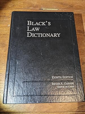 Seller image for Black's Law Dictionary, 8th Edition (BLACK'S LAW DICTIONARY (STANDARD EDITION)) for sale by Paul Bell