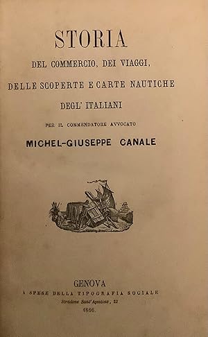 Storia del commercio, dei viaggi, delle scoperte e carte nautiche deglItaliani.