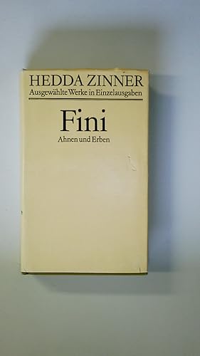Immagine del venditore per HEDDA ZINNER. Fini - Ahnen und Erben venduto da HPI, Inhaber Uwe Hammermller