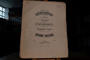 Bild des Verkufers fr Meditation sur le premier Prelude de J.S.BAch compose par Ch. Gounod transcrite pour Harmonium et Piano par Antoine Trutschel. zum Verkauf von Gppinger Antiquariat