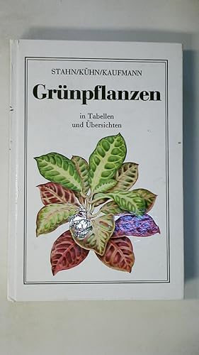 Seller image for GRNPFLANZEN. in Tab. u. bersichten for sale by Butterfly Books GmbH & Co. KG