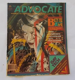 Image du vendeur pour The Advocate (Issue No. 403, September 18, 1984): The National Gay Newsmagazine (formerly "America's Leading") (Newsprint Magazine) (Formerly, The Los Angeles Advocate) mis en vente par Bloomsbury Books