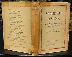 The Sanskrit Drama In Its Origin, Develpment Theory and Practice -- 1959 HARDCOVER