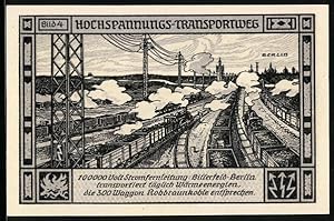 Bild des Verkufers fr Notgeld Bitterfeld 1921, 75 Pfennig, Hochspannungs-Transportweg zum Verkauf von Bartko-Reher
