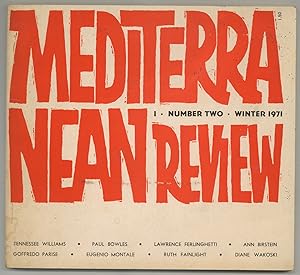 Bild des Verkufers fr Mediterranean Review. Volume One, Number Two, Winter 1971 zum Verkauf von Between the Covers-Rare Books, Inc. ABAA