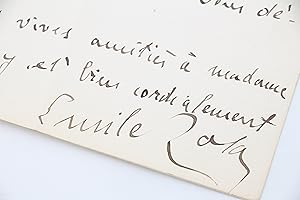 Lettre autographe datée et signée adressée à son ami le médecin Maurice de Fleury "je crois bien ...