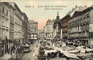 Ansichtskarte / Postkarte Wien 1 Innere Stadt, Hoher Markt, Votivdenkmal Maria Vermählung