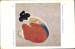 Ansichtskarte / Postkarte Japan, Junge Frau in japanischer Tracht, Portrait