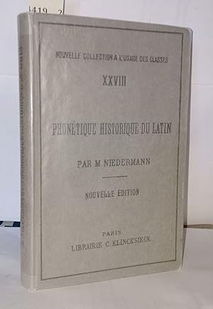 Seller image for Phontique historique du Latin for sale by Librairie Albert-Etienne