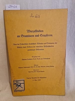 Bild des Verkufers fr Wurzelstudien an Gramineen und Cruziferen. (= Dissertation). zum Verkauf von Versandantiquariat Waffel-Schrder
